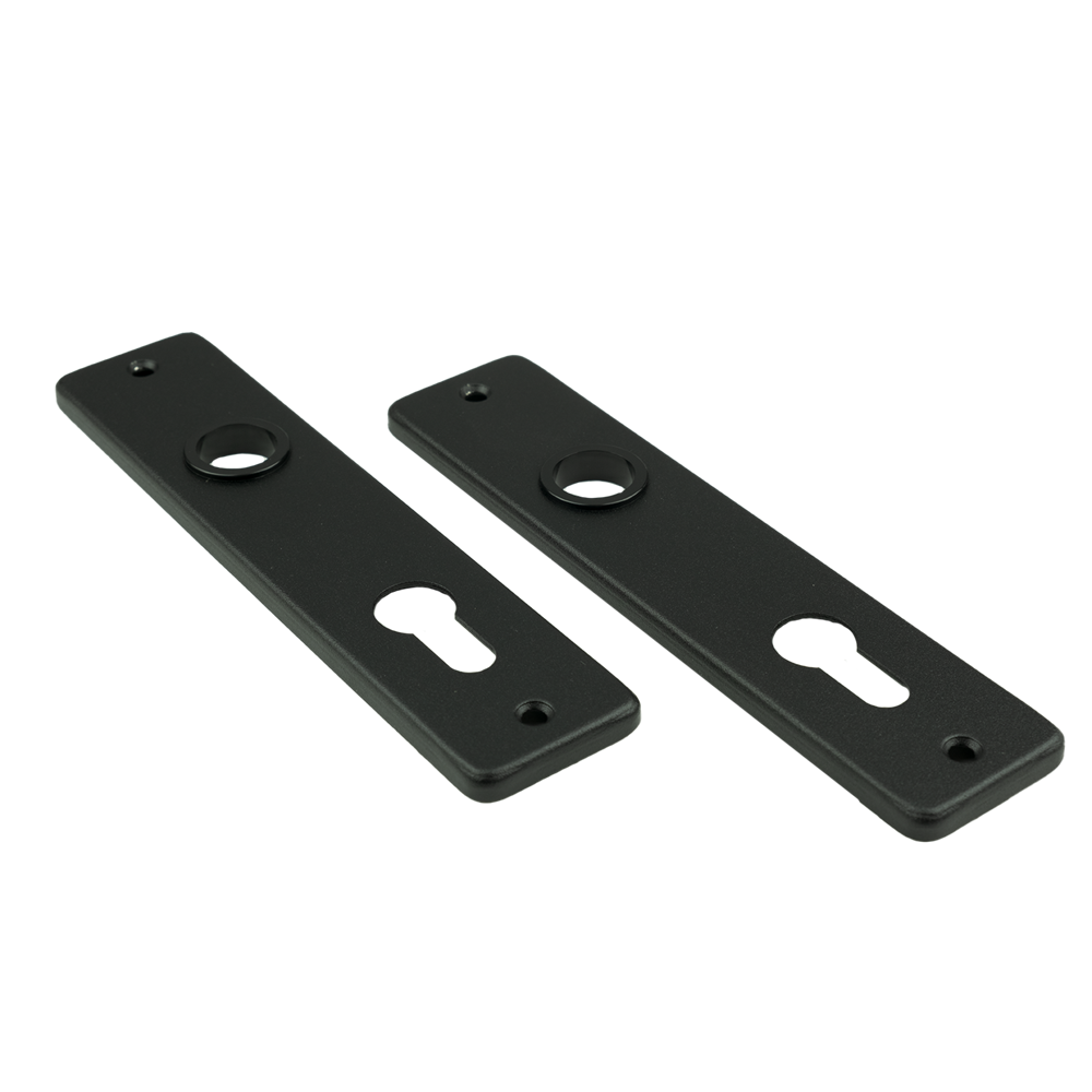 AMI Kortschild 180/41 RH Profielcilinder 72 Zwart 9005 Str - 739116